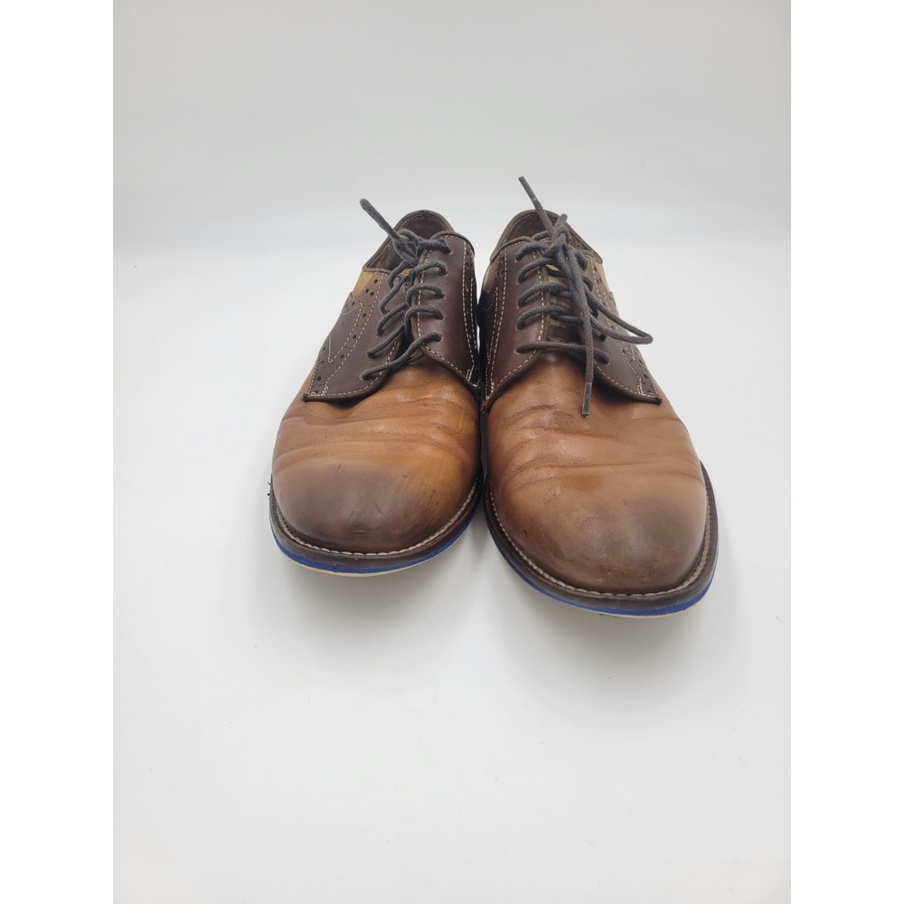 Johnson & Murphy Men's Brown Leather Lace Up Shoes Oxford Classic Cap-Toe Sz 8M - Picture 5 of 12